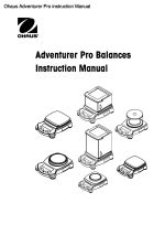 Adventurer Pro instruction